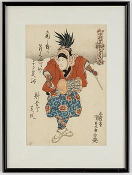 Utagawa Kunisada, färgträsnitt, Japan.