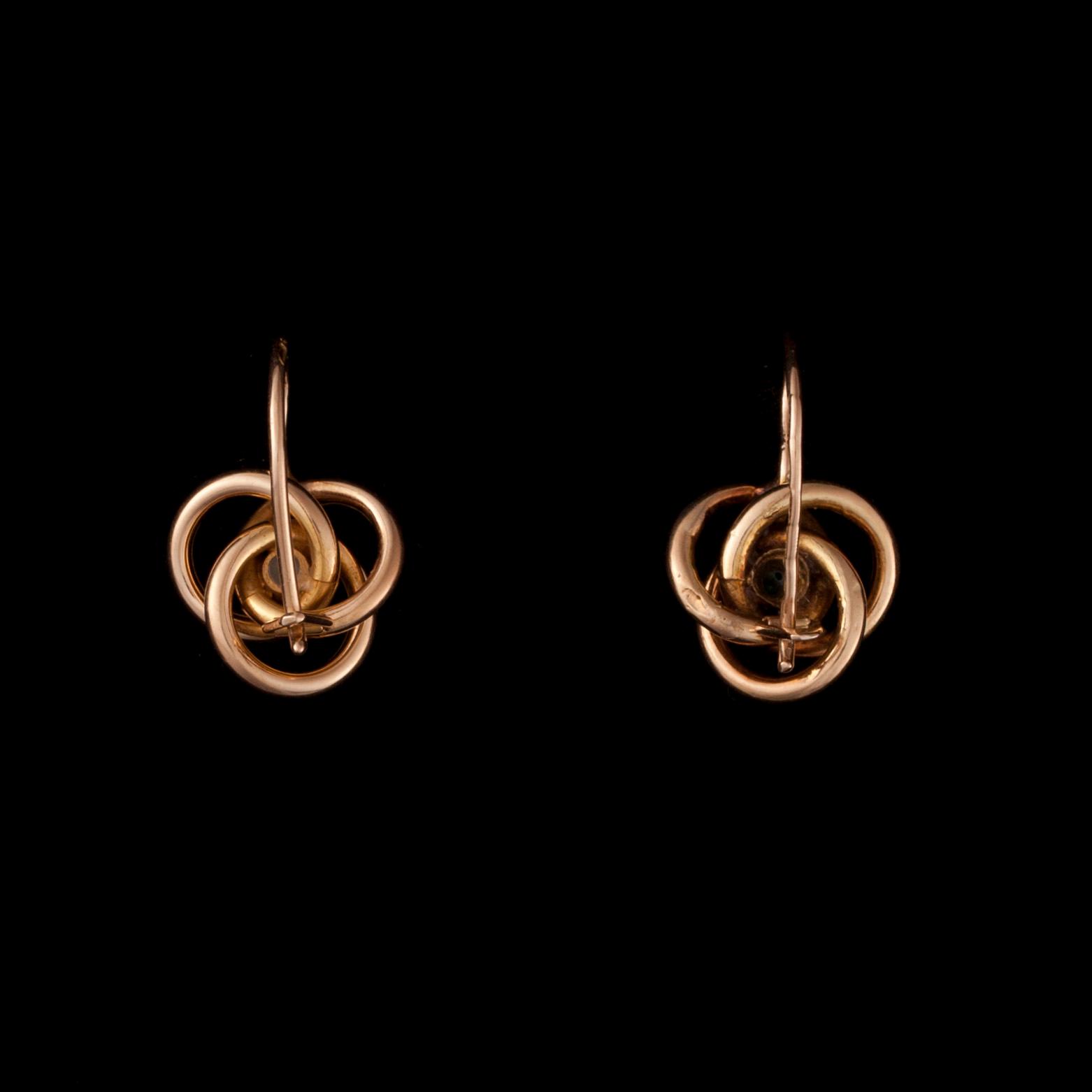 ÖRHÄNGEN, 14K guld, turkoser. Westerback 1959. Vikt ca 2,0 g.