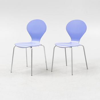 Erik Ole Jørgensen, six stackable 'Rondo' chairs, Danerka, Denmark, 21st Century.