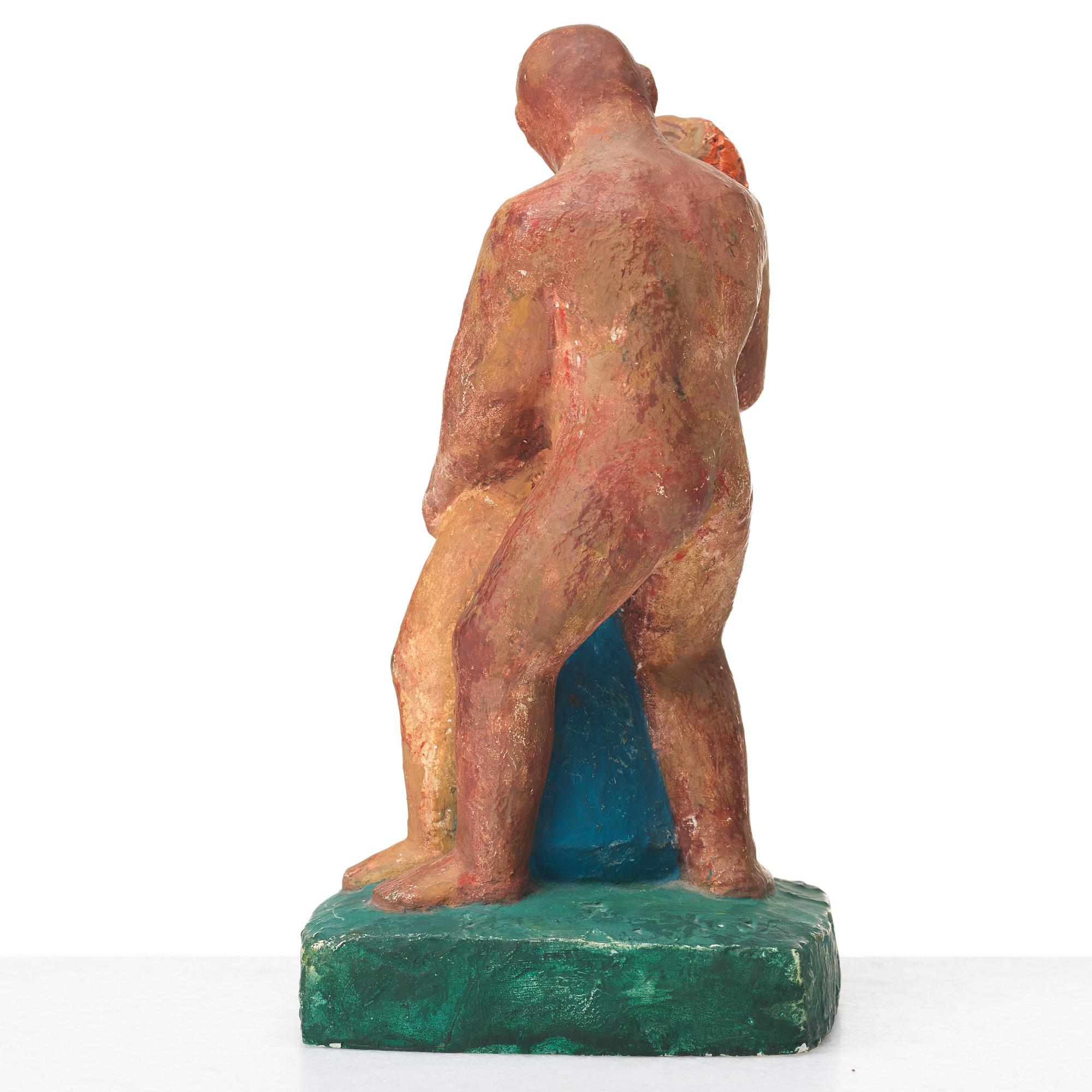 BROR HJORTH, sculpture, painted plaster, signed, numbered 1/10 and dated 1965.
