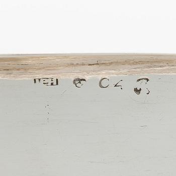 A Swedish parcel-gilt sauceboat, Johan Petter Hedman, Norrköping 1833.