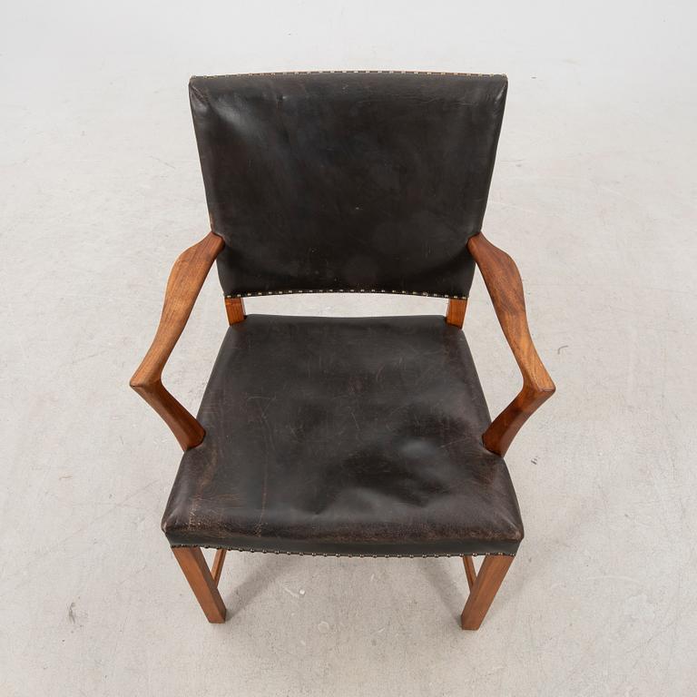 Karl Erik Ekselius, a teak and leather armchair.