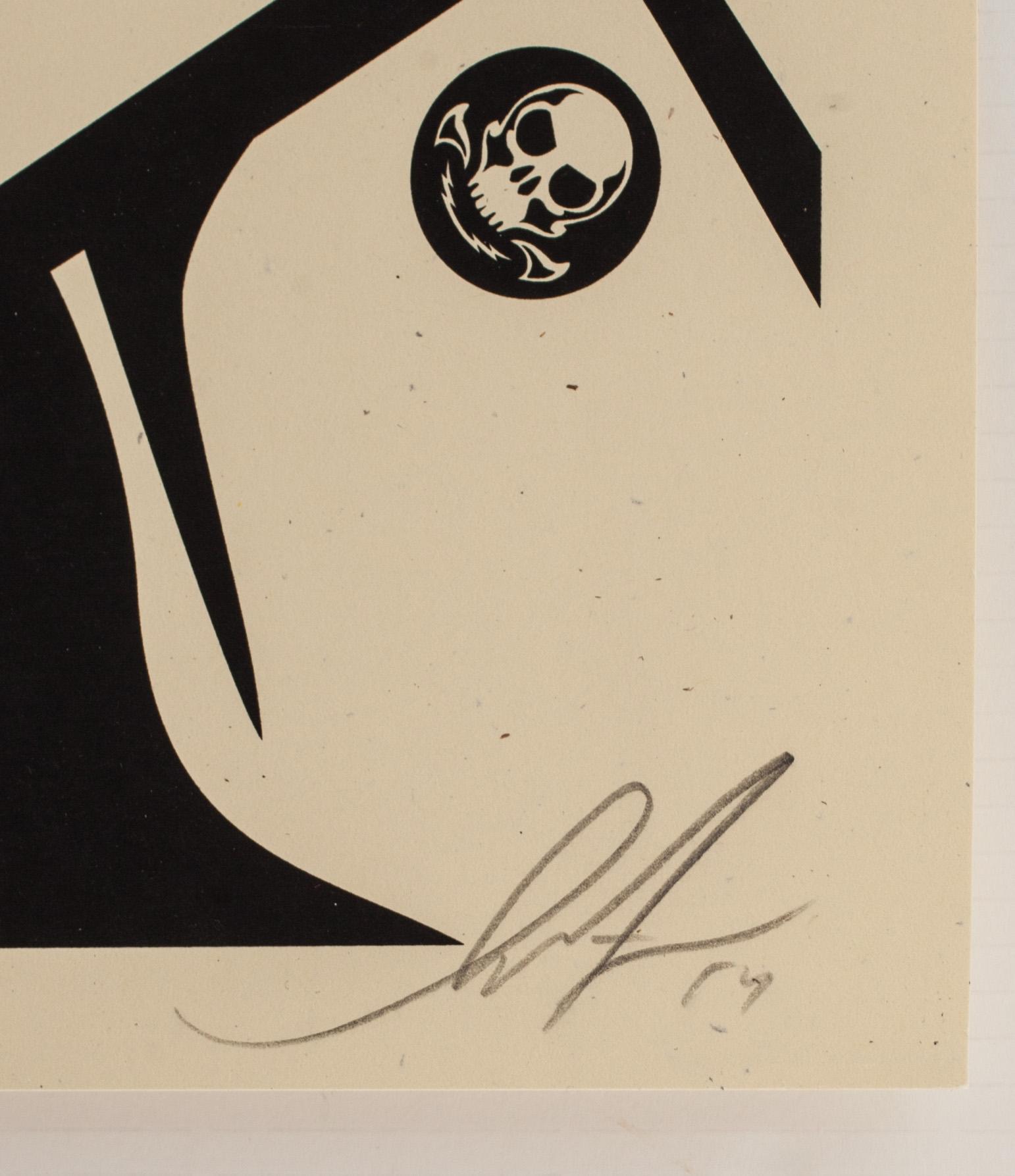 SHEPARD "OBEY" FAIREY, litografi, signerad, numrerad och daterad 443/450, -14.