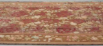 MATTA, gobelängteknik, ca 428 x 266-268,5 cm, Aubusson, Frankrike 1800-talets mitt - andra hälft.