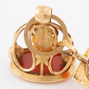 Sigill och nyckeldragare, av Johan Richard Borg och  Arvid Örn, Gävle 1831.