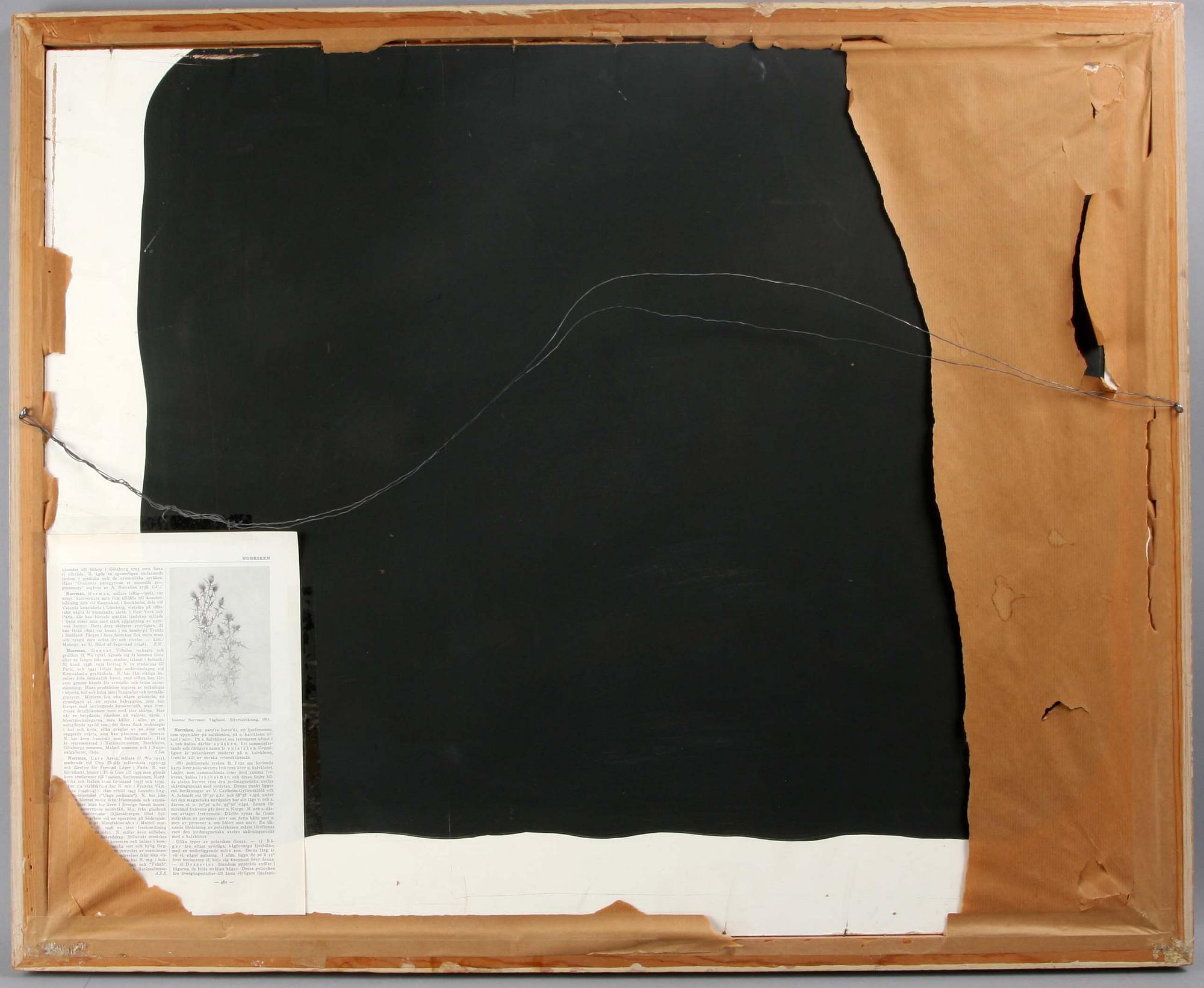 GUNNAR NORRMAN, blyertsteckning, sign o dat 1951.