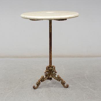 A late 19th century garden table.