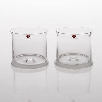 TAPIO WIRKKALA, GLASSERVIS, 1 + 8 delar, "Kapteenin lasisto", Iittala. Formgivna 1963.