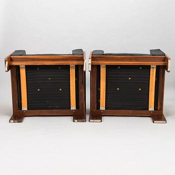 TOBIA SCARPA, FÅTÖLJER, ett par, "Bastiono", Haimi 1960-talets slut.