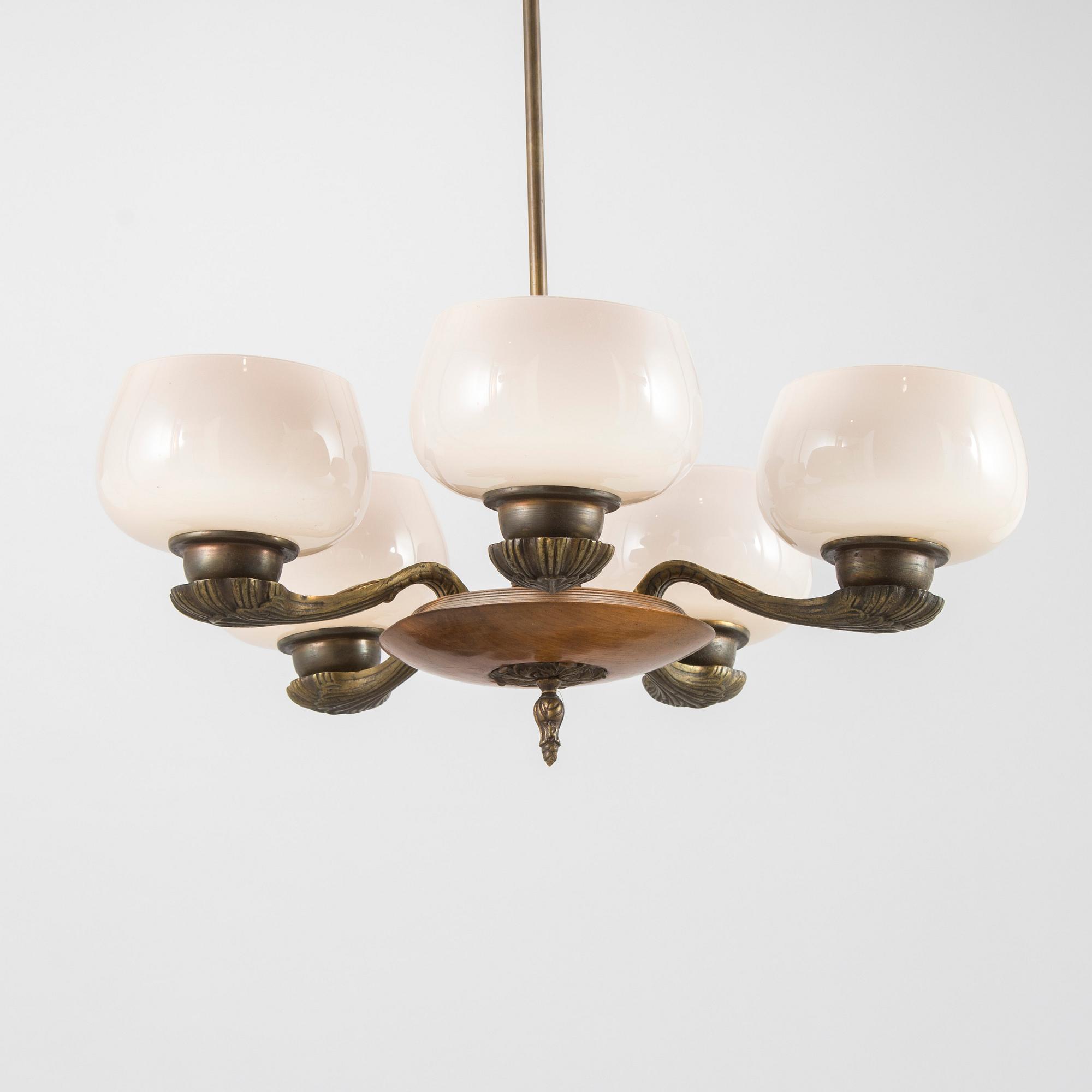 Paavo Tynell, a 1930's '1376/5' ceiling light for Taito.