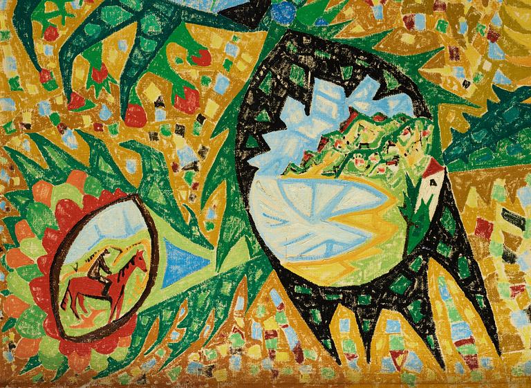 UNO VALLMAN, olja på duk, signerad och daterad 1959.