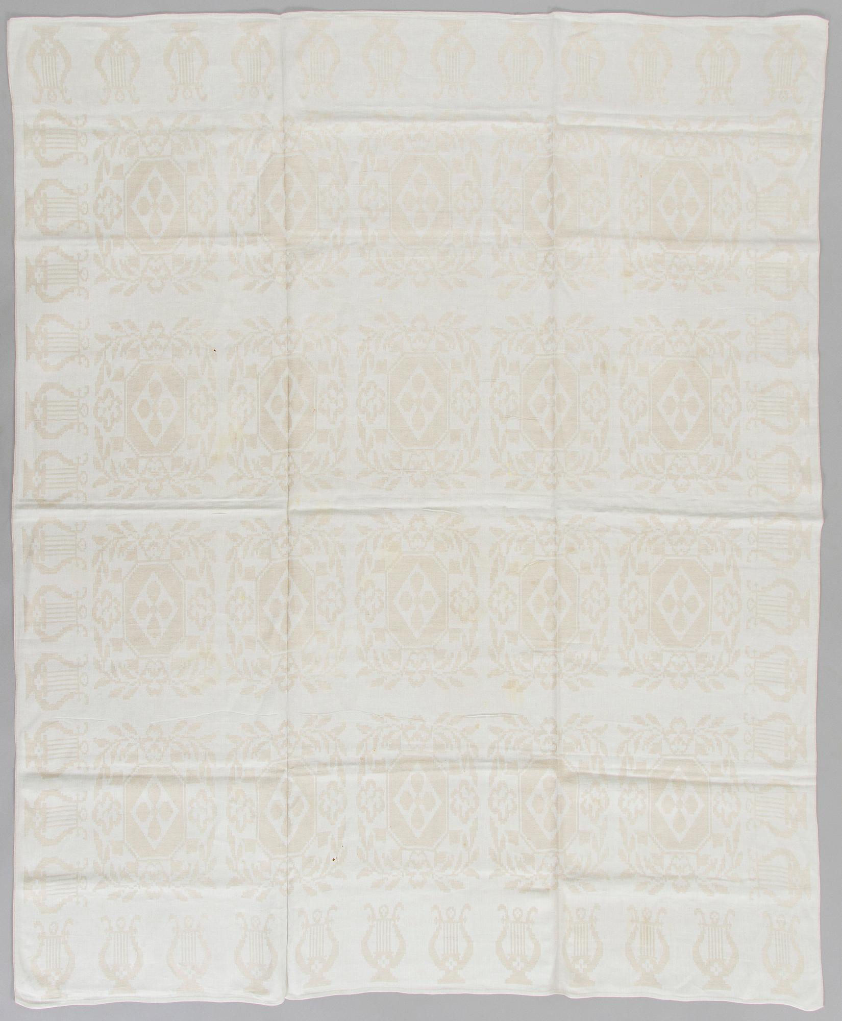 Dora Jung, A set of tablecloths and napkins, Tampella Oy and Klässbols Linneväveri Ab, second half of 20th century.