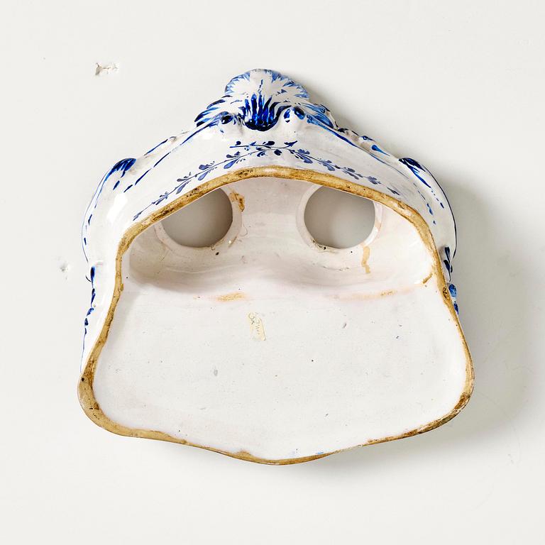 Skrivställ, fajans, Rörstrand (omärkt), Rokoko, 1700-tal.