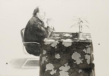 David Hockney, "Henry at Table".