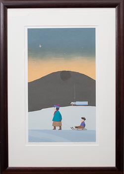 PENTTI KOIVIKKO, serigrafi, signerad och daterad -01. Konstnärens avdrag.