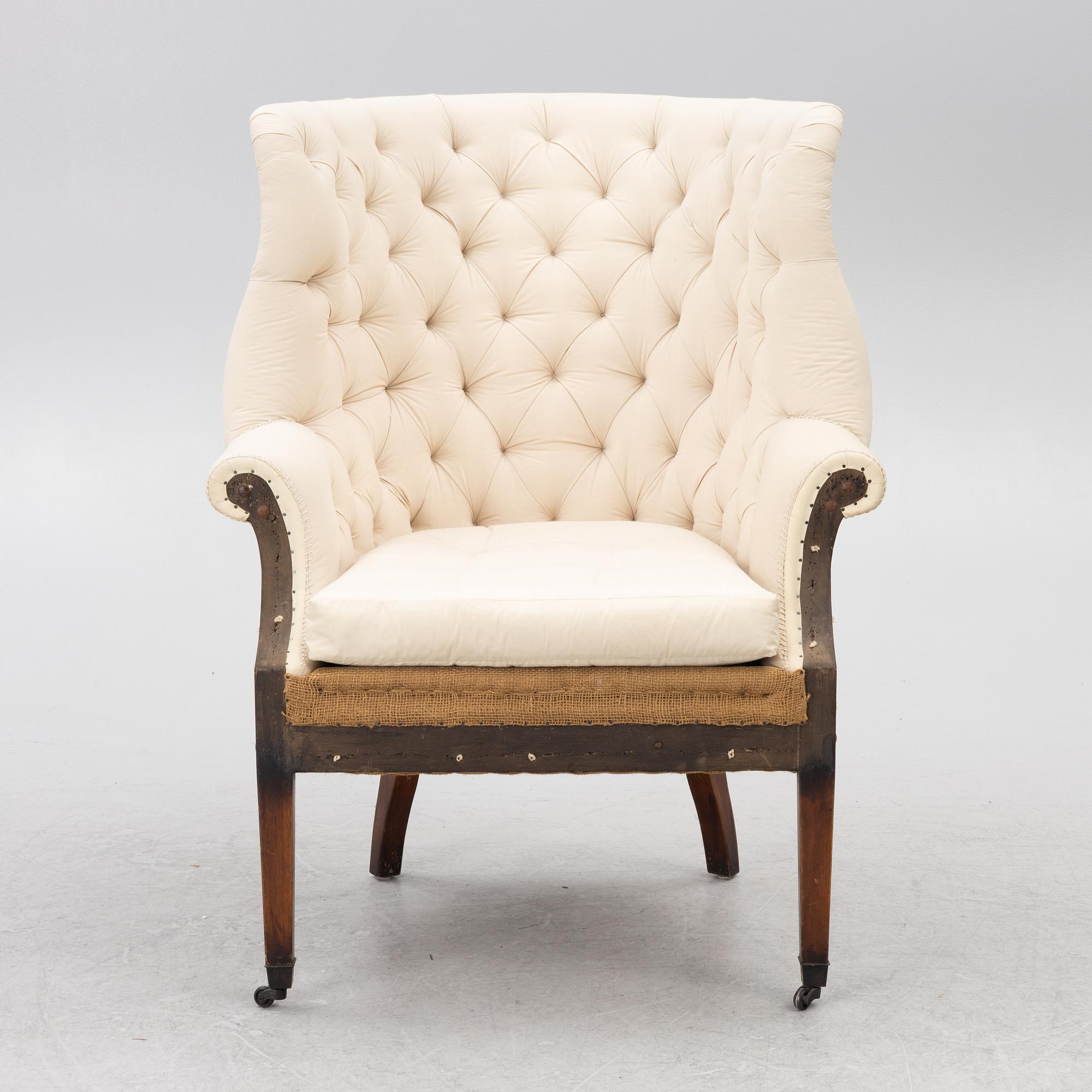 Armchair, "Hepplewhite wing chair", Ralph Lauren Home.