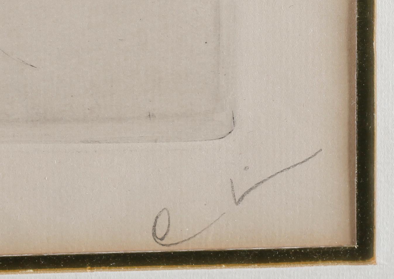 CARL LARSSON, etsning, monogramsignerad.