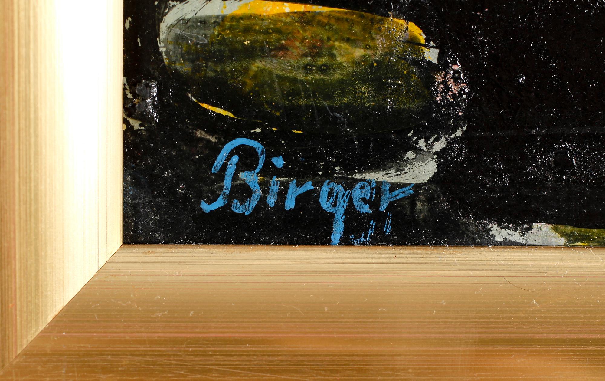 BIRGER BIRGER-ERICSON, olja på pannå, signerad.