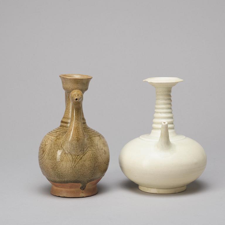 Two kendis, South East Asia, one of them Sawankhalok, 16th Century.