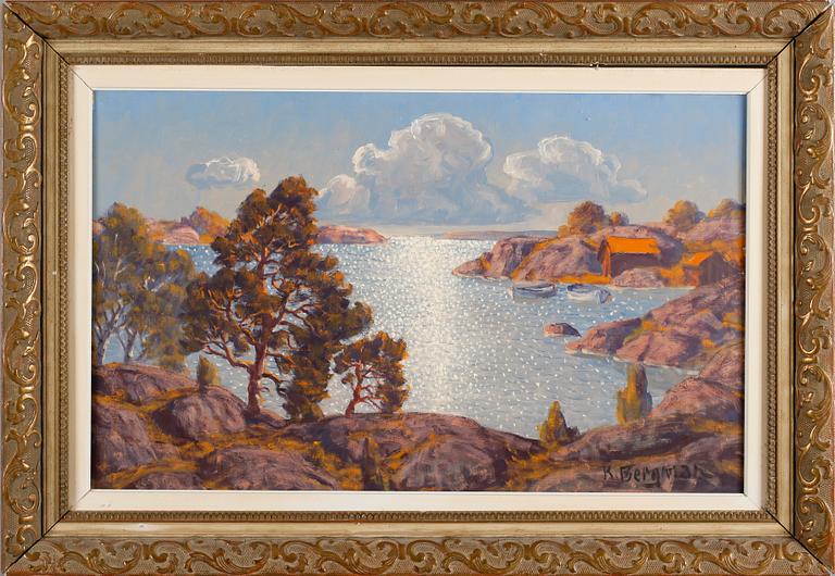 KARL BERGMAN, olja på duk, signerad.