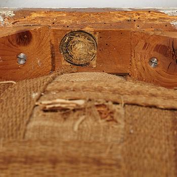 A Gustavian stool by joseph Ruste (1772-1792) late 18th Century.