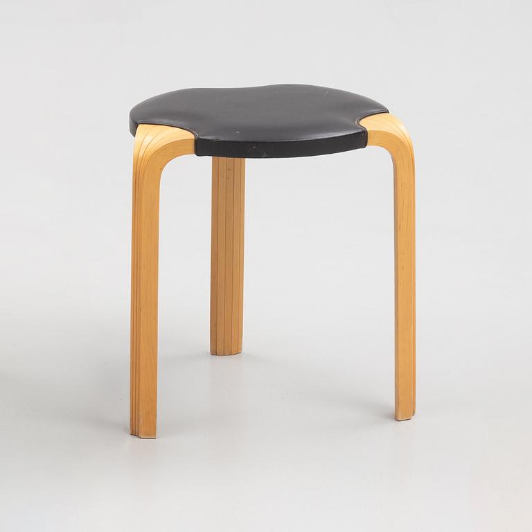 Alvar Aalto, a model X600 stool, Artek, Finland, late 20th Century.
