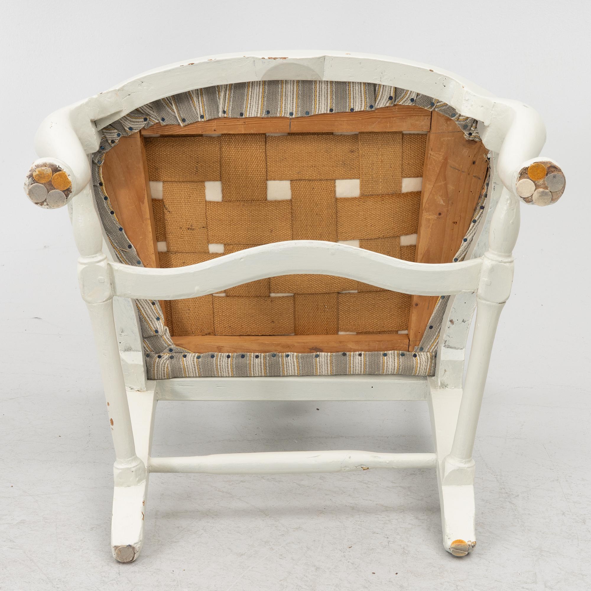 Armchairs, a pair, late Baroque, 18th century.