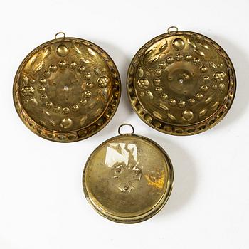 Mässing, 7 delar, 1700-1900-tal.