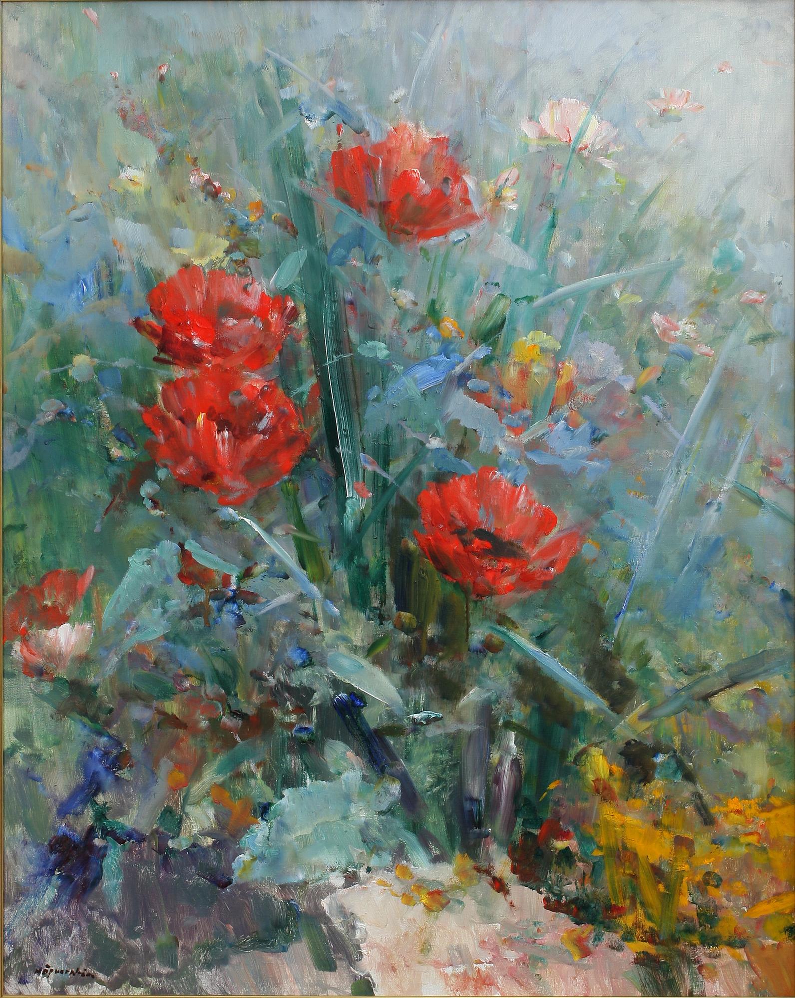 HUGO ÖFVERSTRÖM, olja på duk, sign.