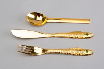 GUNNAR CYRÉN, 36 pieces fish cutlery model Nobel for Gense.