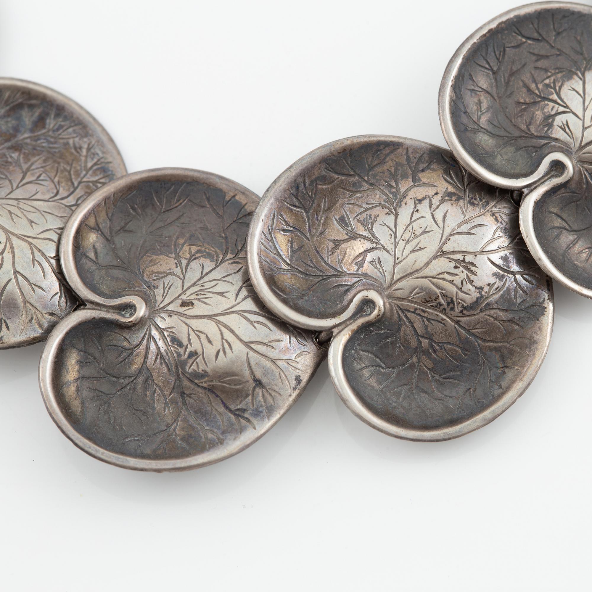 Necklace, silver, Georg Kaplan, Stockholm.