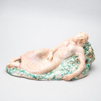 Ida Schwetz Lehmann, a ceramic sculpture, signed and and dated on label.