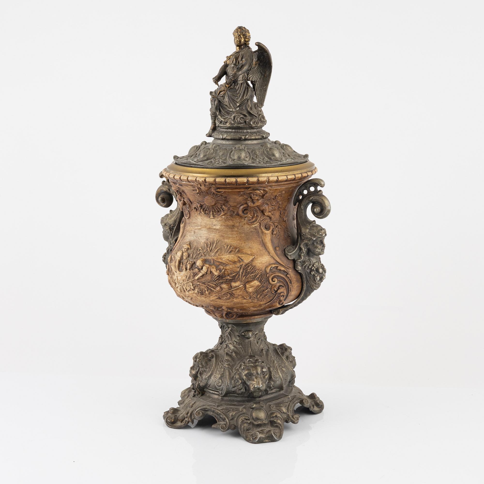 A late 19th century decorative vase.