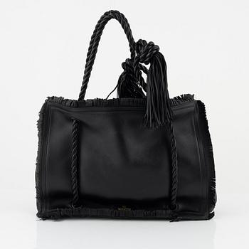 Valentino Garavani, "The Rope Large Fringe Leather Tote Bag".