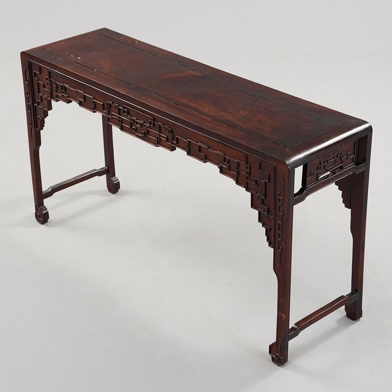 A hardwood altartable, Qing dynasty.