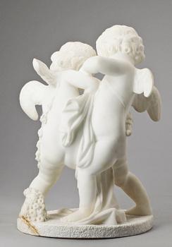 SKULPTUR, alabaster, omkring 1900.