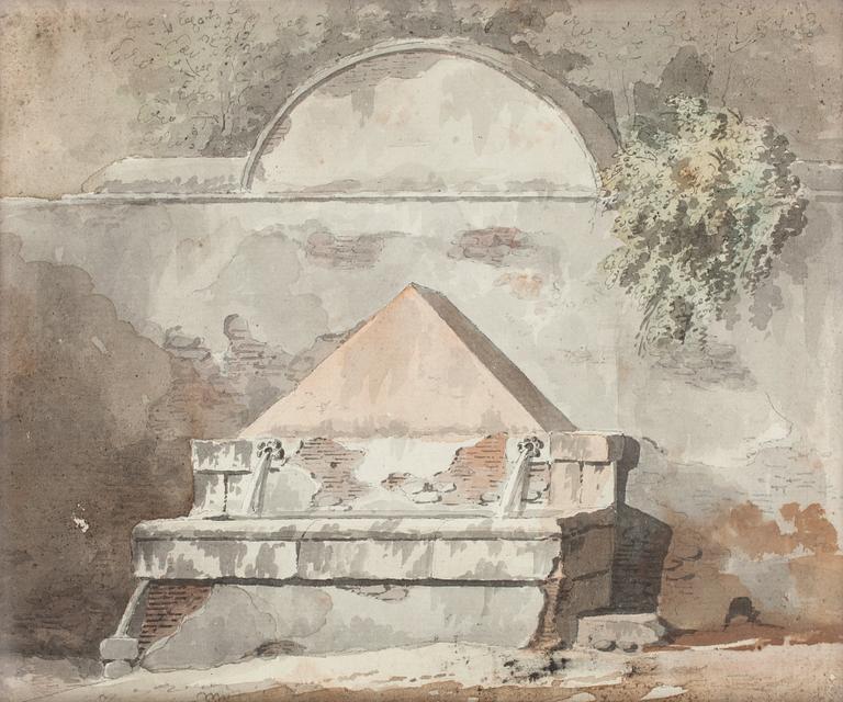 Louis Jean Desprez Hans krets, Brunn vid mur.