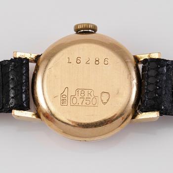 ARMBANDSUR, 18K, Kadet, 1900-talets mitt.