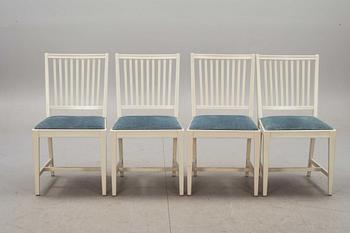 MATSALSBORD MED STOLAR, 1+4, design Svante Skogh. 1900-talets andra hälft.