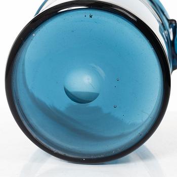 Nils Landberg, wine cooler, glass, Orrefors, 1950's.