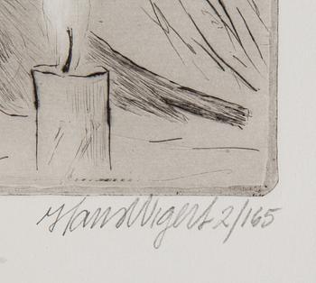 HANS WIGERT, 5 etchings, signed.