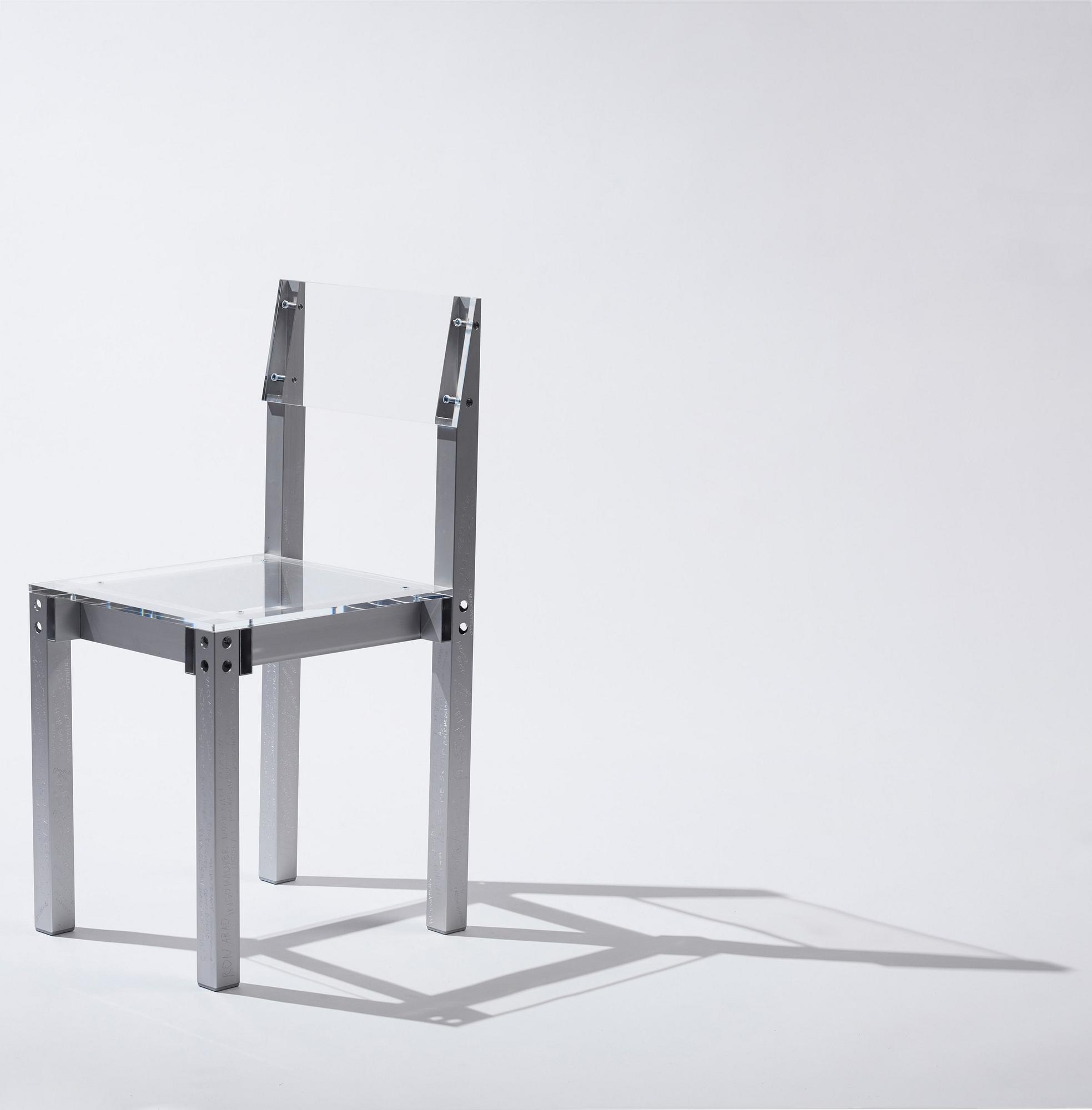 Fredrik Paulsen, stol, unik, "Chair One, Heroes", JOY, 2024.