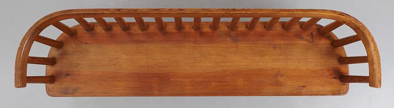 Axel Einar Hjorth, a stained pine version of "Utö" sofa, Nordiska Kompaniet, Sweden 1930's.