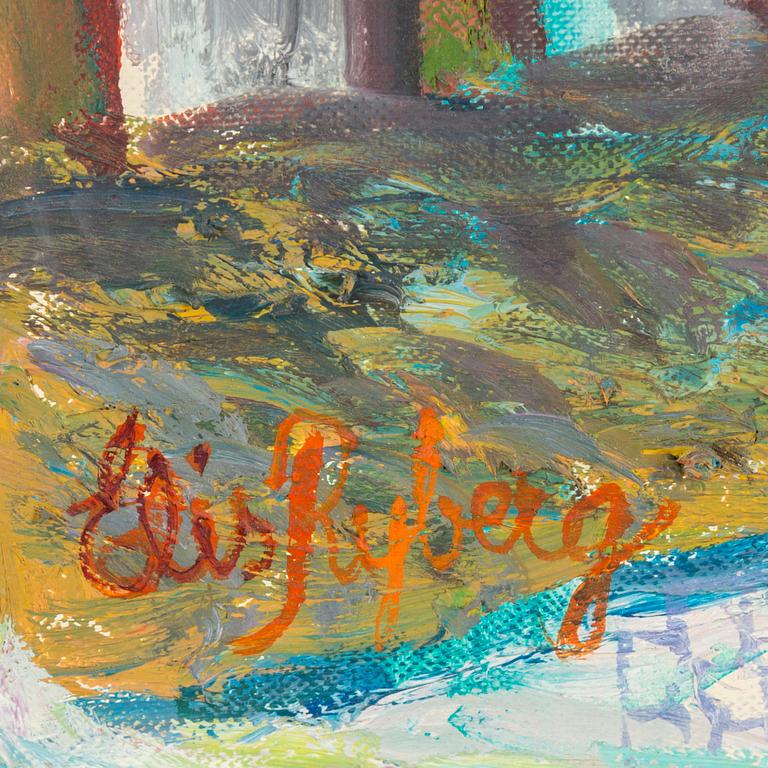 ELIS RYBERG, oil pn panel, signed. Dated 1973 verso.