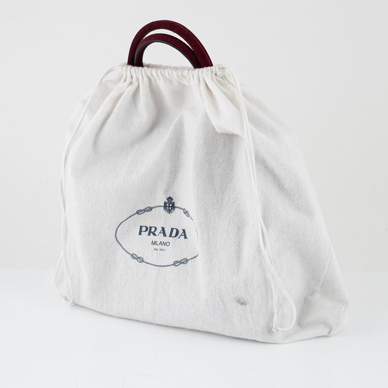 Prada, a suede"Galleria" bag.