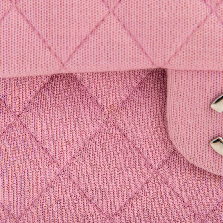 Chanel, "Pink Jersey Double Flap Bag", väska, 1997-1999.