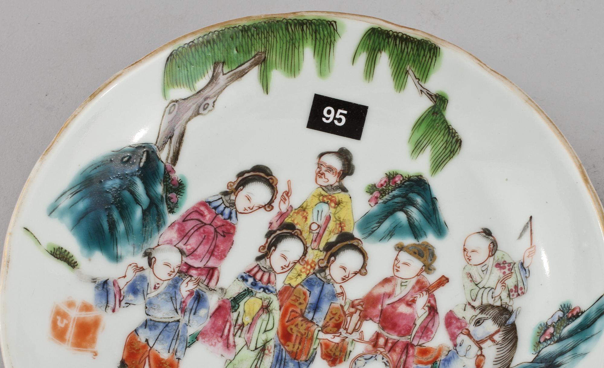 FAT, ett par, porslin, Kina, troligen 1800-tal.