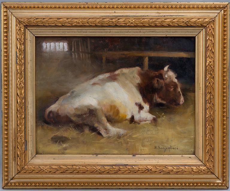 Helene Schjerfbeck, RESTING YOUNG BULL.