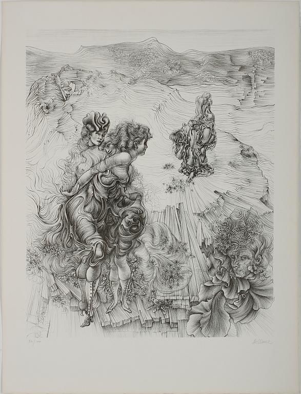 HANS BELLMER, litografi, signerad med blyerts och numrerad 34/100.