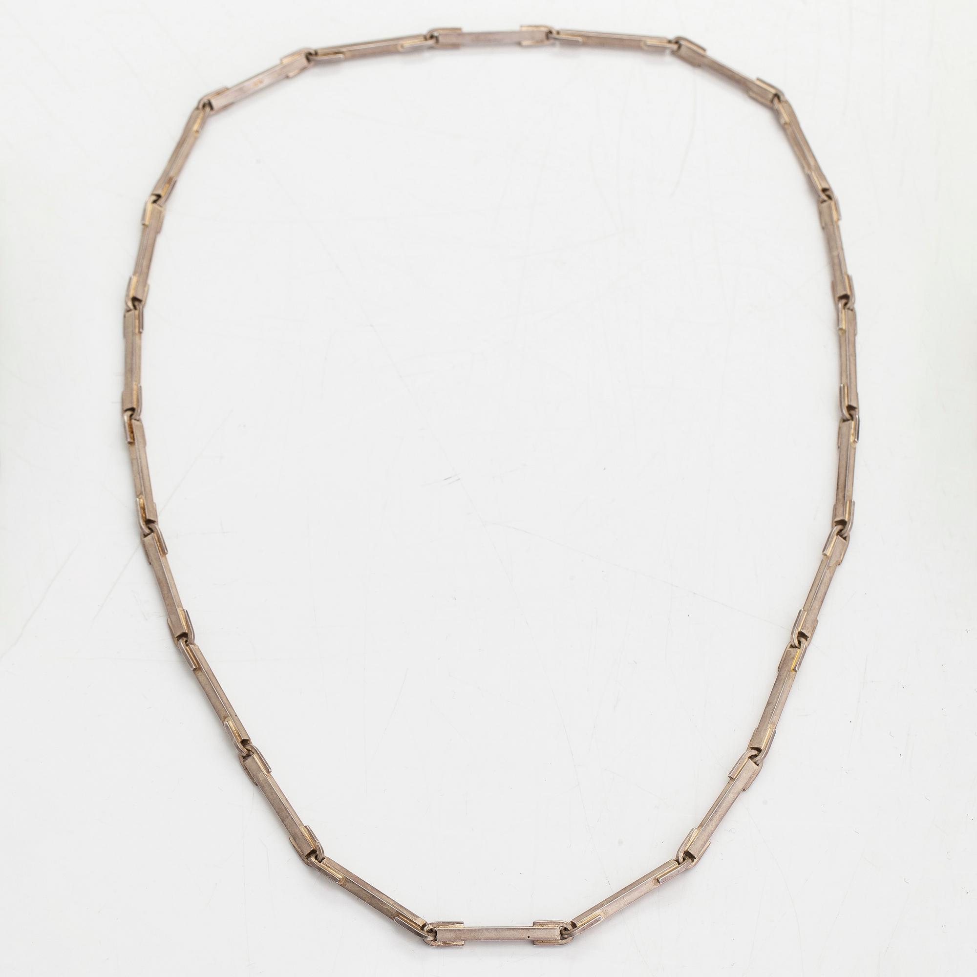 Björn Weckström, halsband, silver. Lapponia 1979.